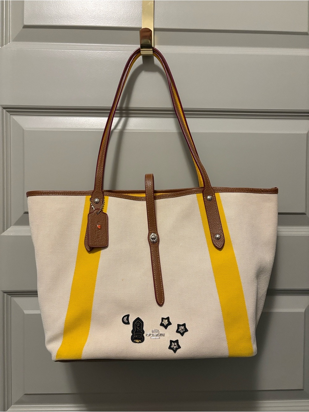 Coach Souvenir Market Tote with Embroidery #57076